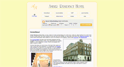 Desktop Screenshot of amberresidencehotel.co.uk
