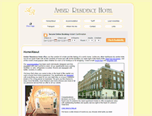 Tablet Screenshot of amberresidencehotel.co.uk